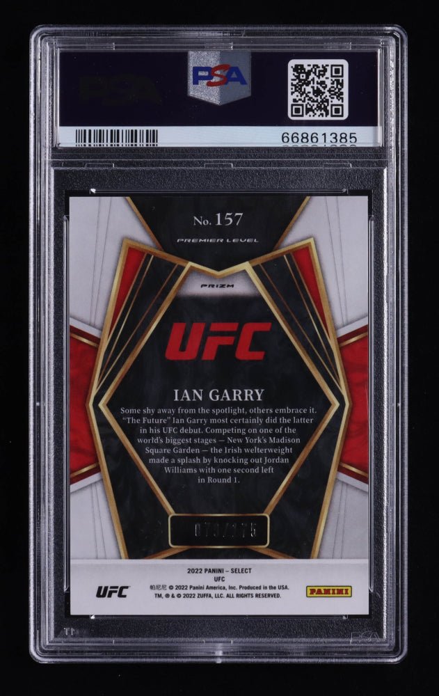 Ian Garry 2022 Select UFC Bronze #157 RC, 79/175 (PSA 10)