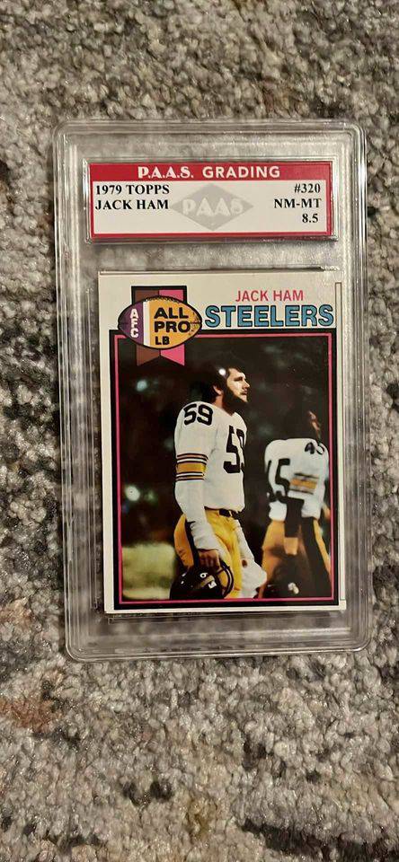 Jack Ham 1979 Topps #320 Pittsburgh Steelers NFL Card PAAS NM-MT 8.5