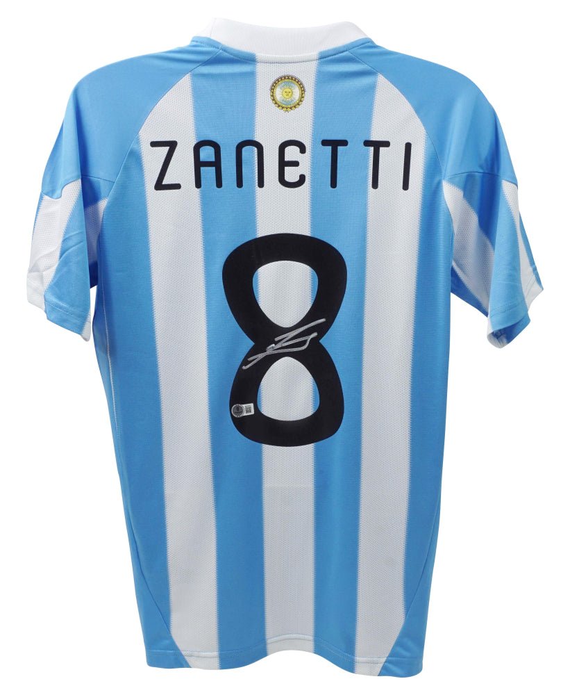 Javier Zanetti Signed Argentina National Team Jersey (Beckett)