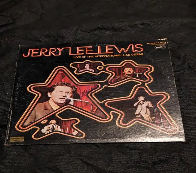 Jerry Lee Lewis Autographed Live Album with Record (COA)