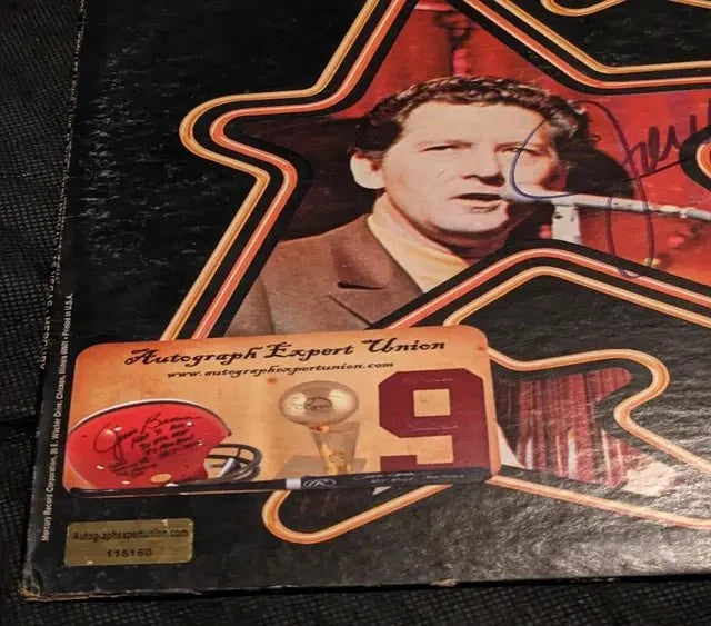 Jerry Lee Lewis Autographed Live Album with Record (COA)