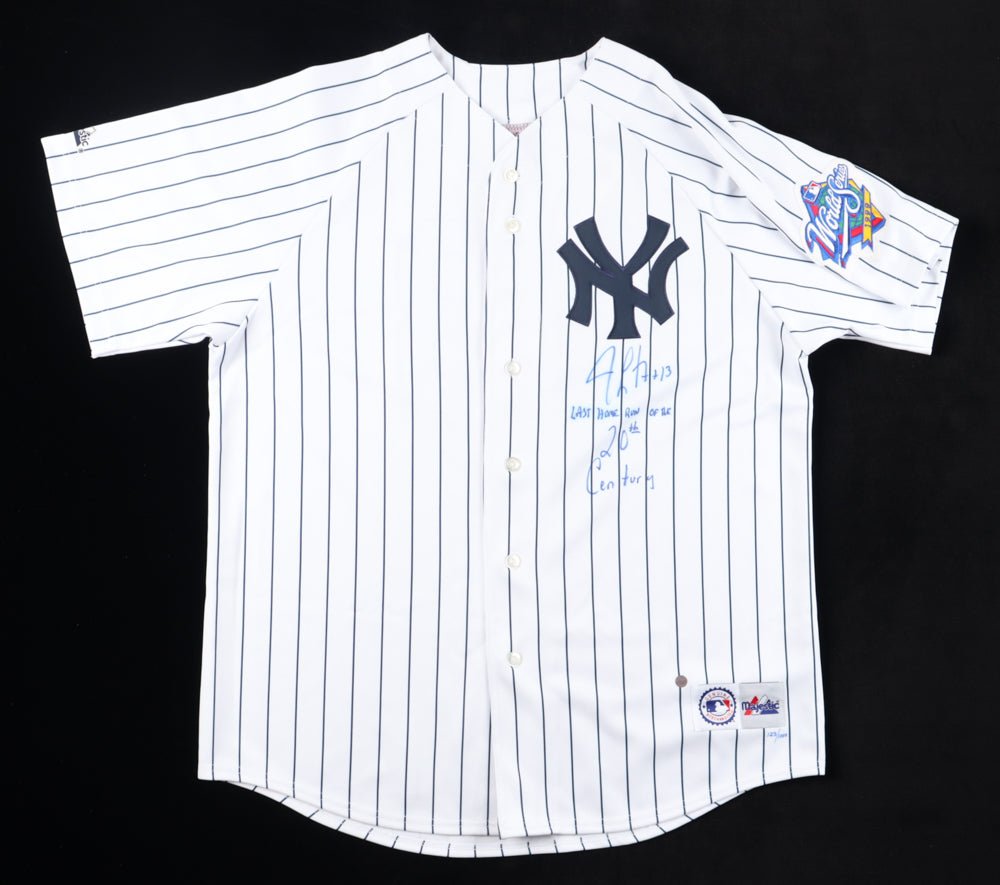Jim Leyritz Signed Yankees 1999 World Series Jersey (PSA)