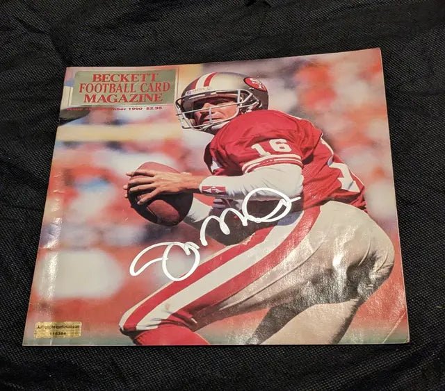 Joe Montana Signed Beckett Magazine (COA)
