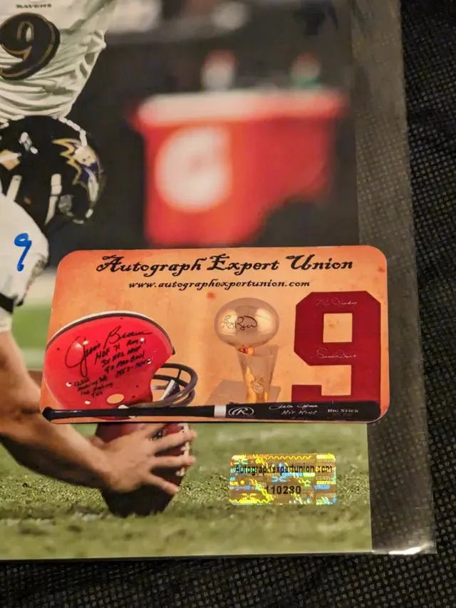 Justin Tucker Signed 8x10 Photo (COA)