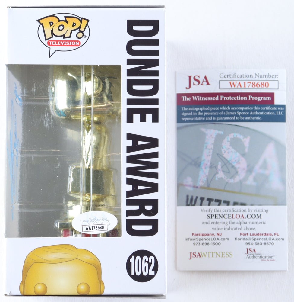 Kate Flannery Signed The Office Dundie Funko Pop #1062 (JSA)