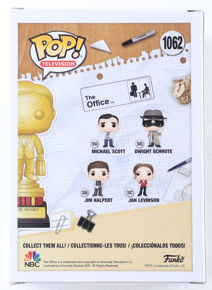 Kate Flannery Signed The Office Dundie Funko Pop #1062 (JSA)