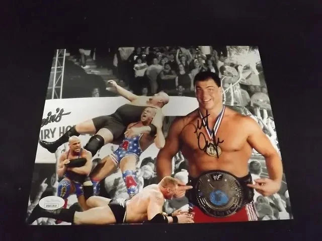 Kurt Angle Signed WWE 8x10 Photo (JSA COA)