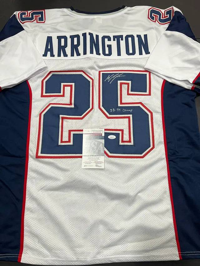 Kyle Arrington Patriots Signed Inscribed Jersey (JSA COA)