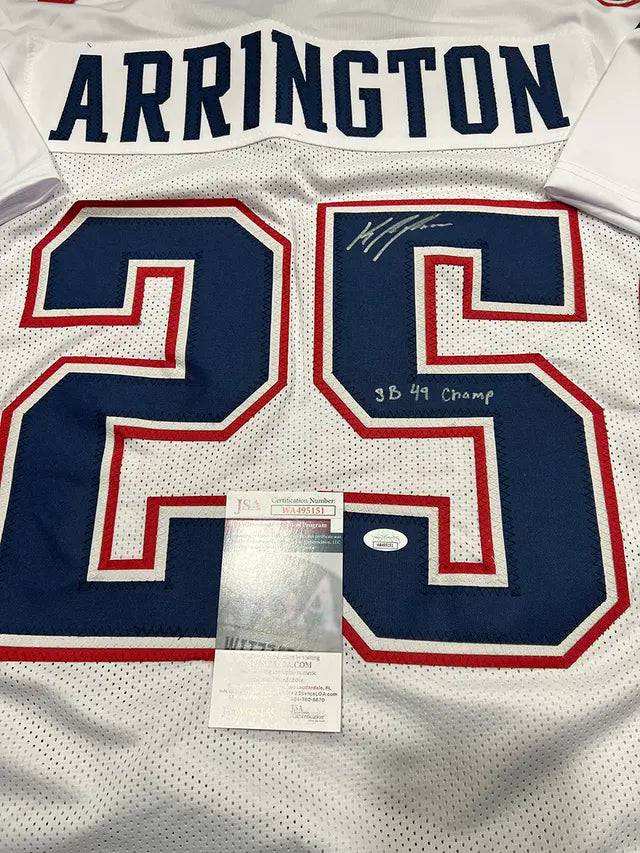 Kyle Arrington Patriots Signed Inscribed Jersey (JSA COA)