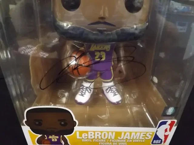 LeBron James Signed Jumbo Lakers Funko Pop #98 (COA)