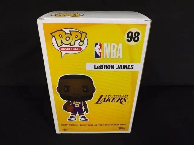 LeBron James Signed Jumbo Lakers Funko Pop #98 (COA)