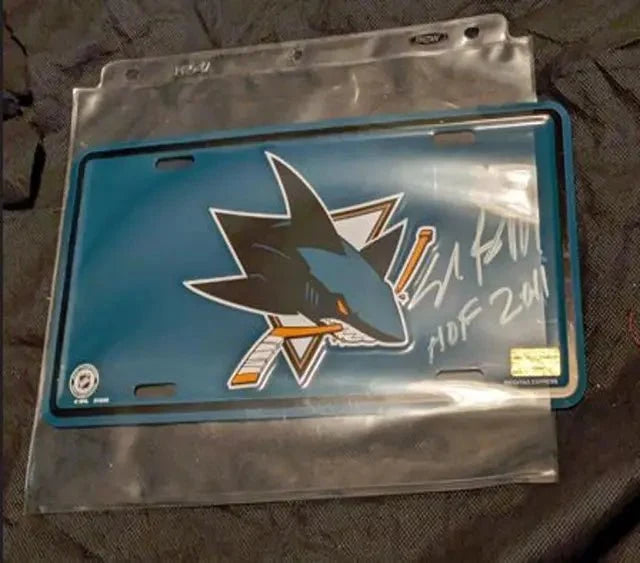 Luis Severino Signed Sharks Novelty Plate (COA)