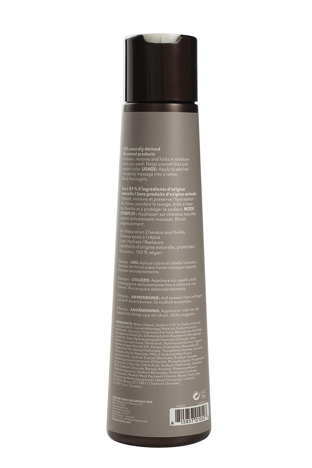 Macadamia Professional Hair Care Sulfate & Paraben Free Natural Organic Cruelty-Free Vegan Hair Products Ultra Rich Hair Repair Shampoo, 10oz