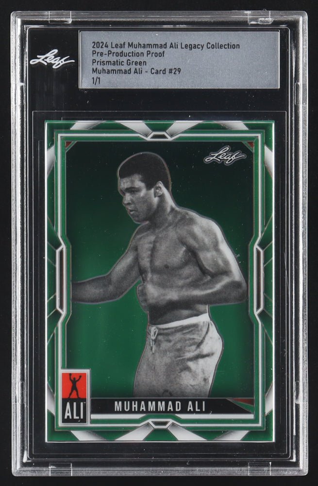 Muhammad Ali 2024 Leaf Legacy Proof Green #29, 1/1 (Leaf)