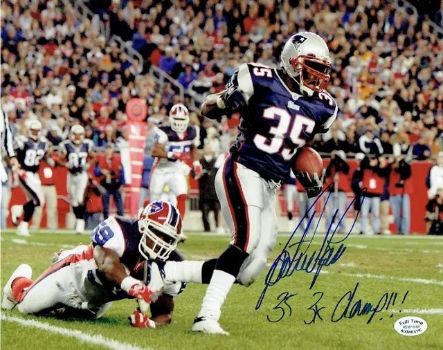 Patrick Pass Patriots Signed Inscribed 8x10 Photo (COA)