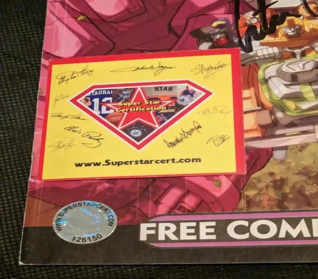Peter Collin Autographed Transformers Comic (COA)