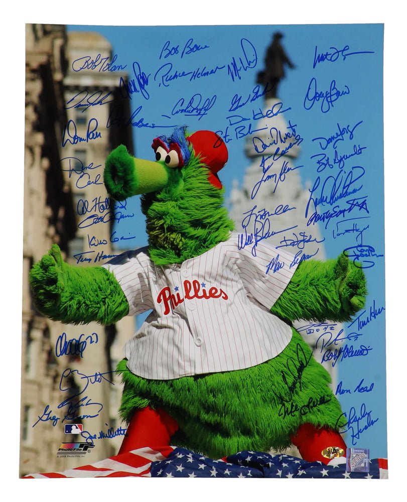 Phillies Greats Signed 16x20 Photo, 35+ Signatures (MAB)