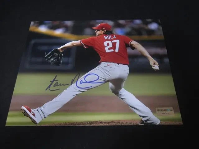 Aaron Nola Signed Phillies 8x10 Photo (COA)
