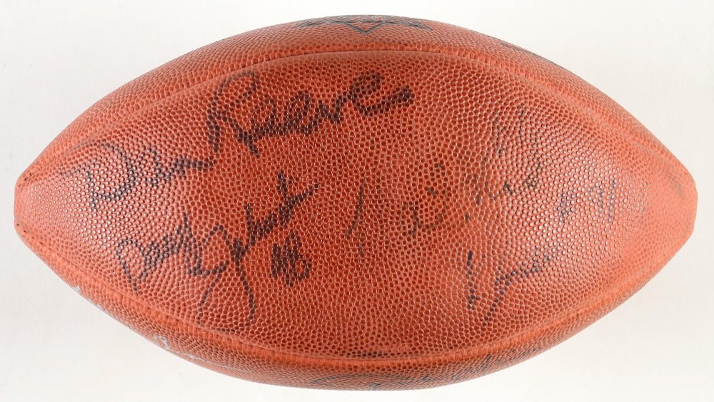Pro Football Greats Signed Super Bowl XXIX Football, 8 Signatures (PSA)