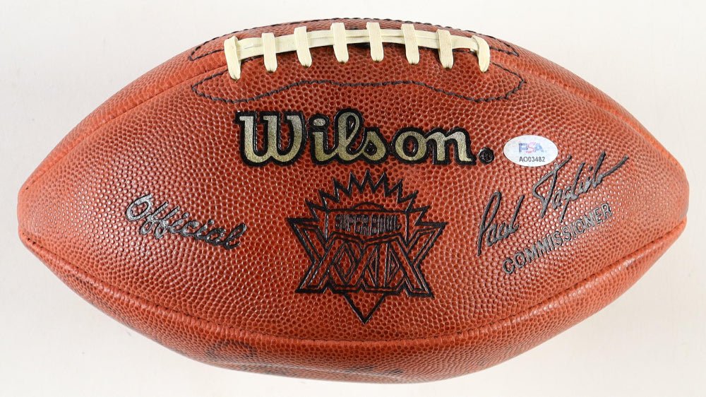 Pro Football Greats Signed Super Bowl XXIX Football, 8 Signatures (PSA)