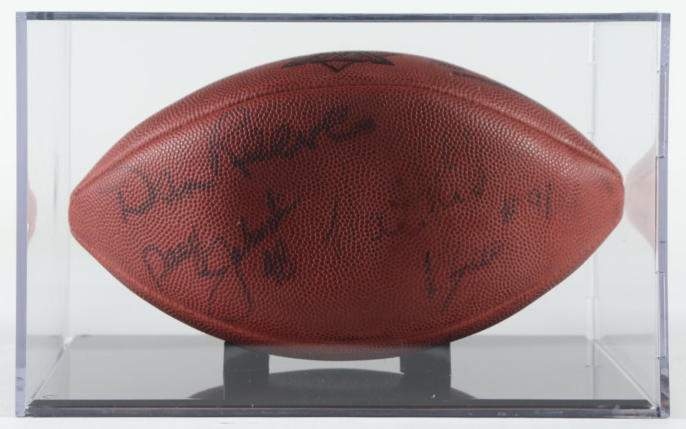 Pro Football Greats Signed Super Bowl XXIX Football, 8 Signatures (PSA)