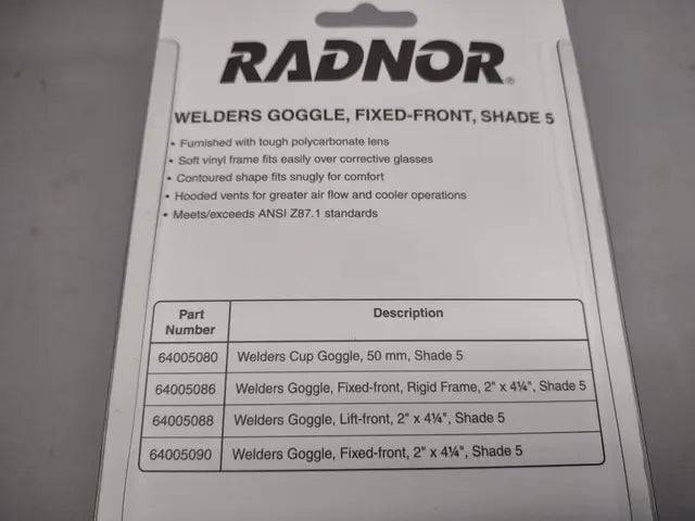 Radnor Welder's Goggles (RAD64005090)