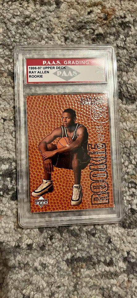 Ray Allen 1996-97 Upper Deck Rookie NBA Basketball Card PAAS Graded
