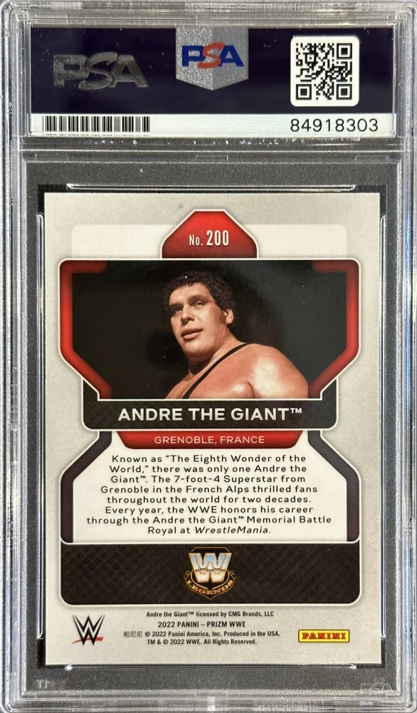 Robin Roussimoff Signed WWE Andre the Giant #200 (PSA)