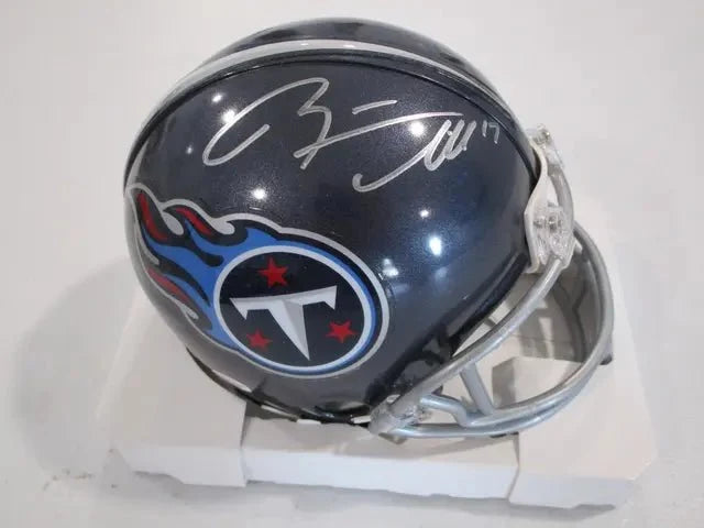 Ryan Tannehill Titans Signed Mini Helmet (PAAS COA)