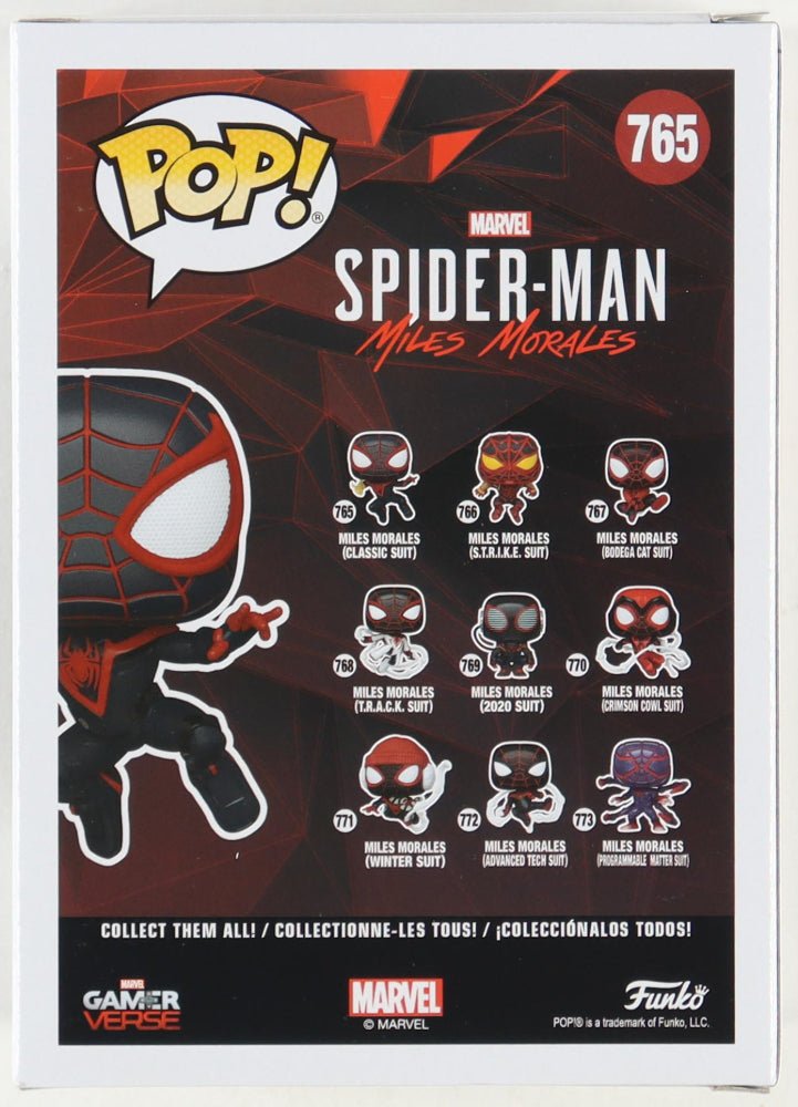 Shameik Moore Signed Miles Morales Funko Pop #765 (PA COA)
