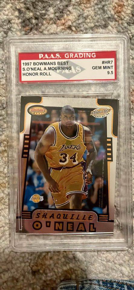 Shaquille O’Neal and Alonzo Mourning Card