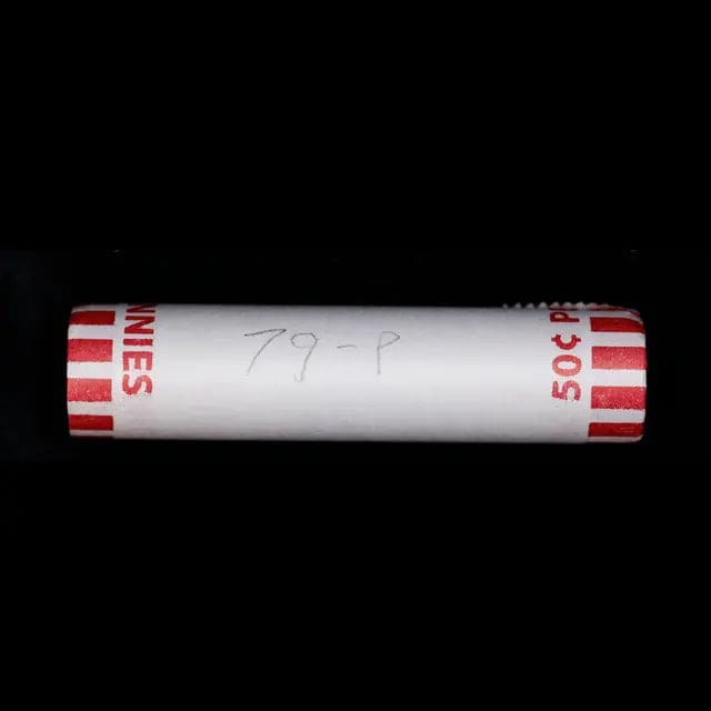 1979-P Lincoln Cent Shotgun Roll, 50 Coins (Bank Wrapped)