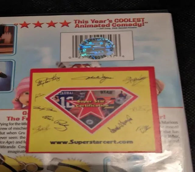 Steve Carell Signed DVD Dust Cover (SSC COA)