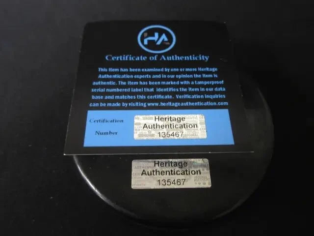 Steven Stamkos Signed Hockey Puck (Heritage COA)