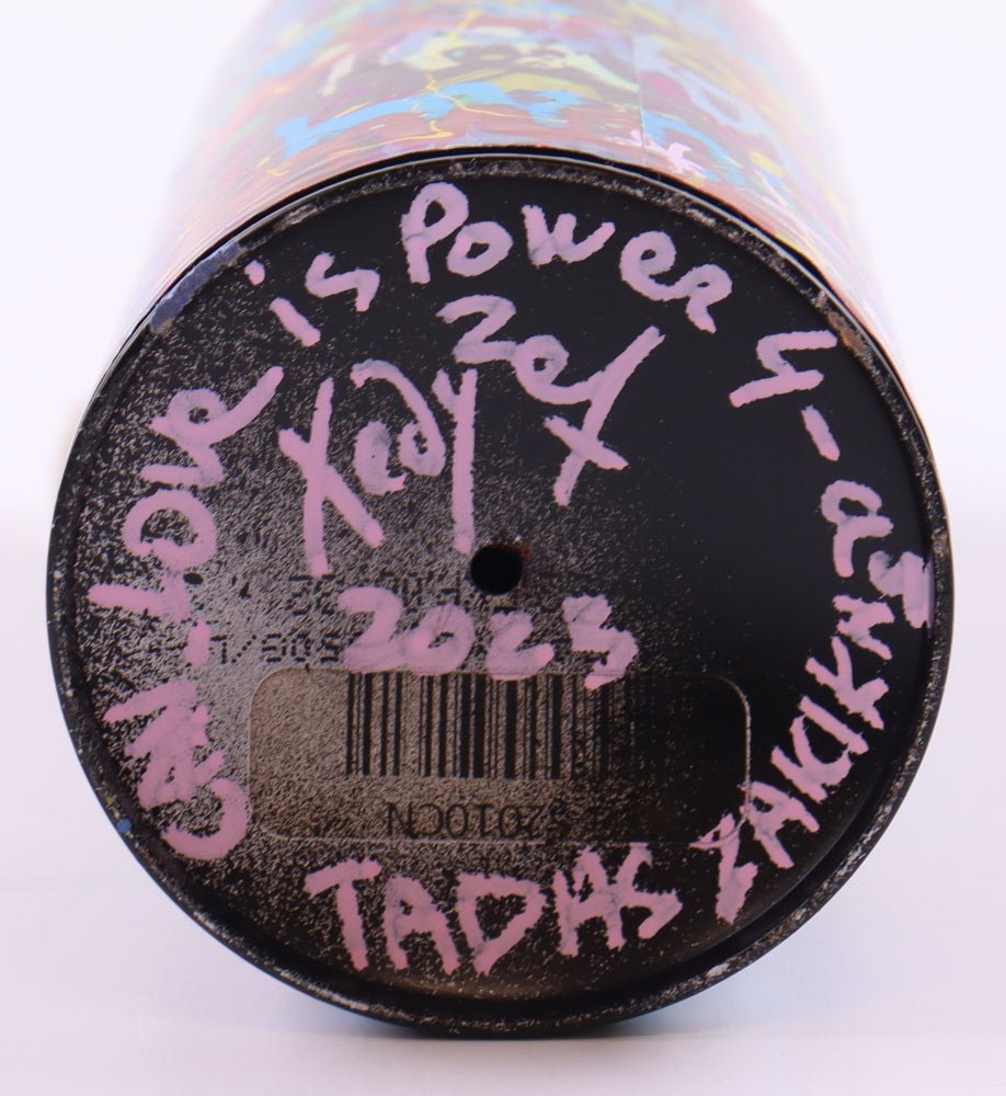 Tadas Zaicikas (TedyZet) 2023 "CAN_Love is Power #4A" Spray Paint Can Original Art Piece (Zaicikas)