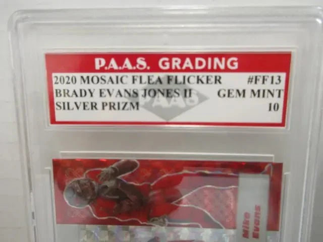 Tom Brady Evans Jones 2020 Mosaic Flea Flicker #FF13 (PAAS 10)
