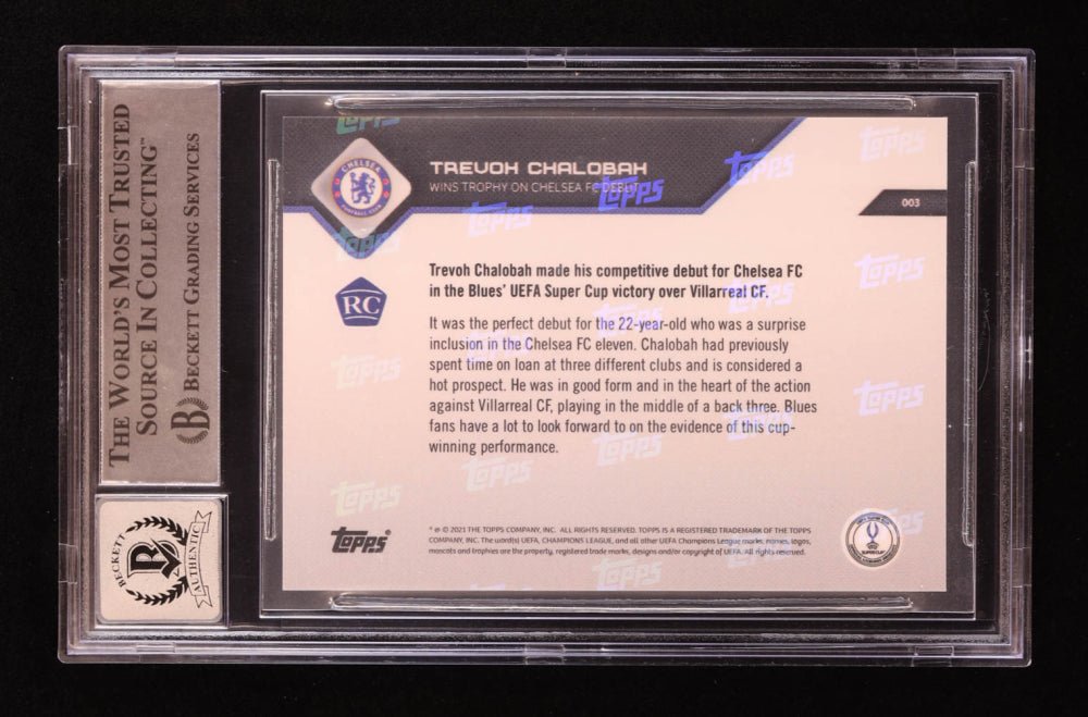 Trevoh Chalobah Signed 2021-22 Topps Now #003 RC (BGS 10)