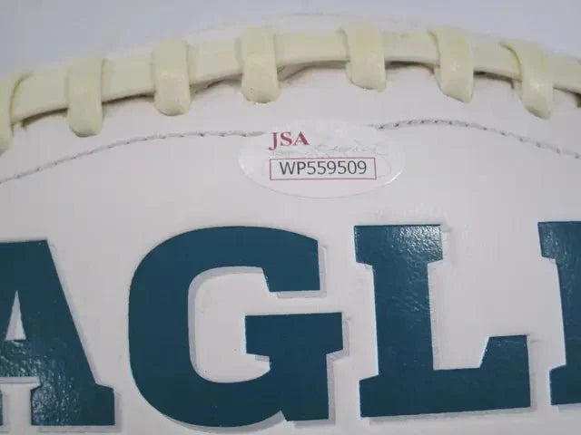 Trey Burton Eagles Signed Logo Football (JSA COA)
