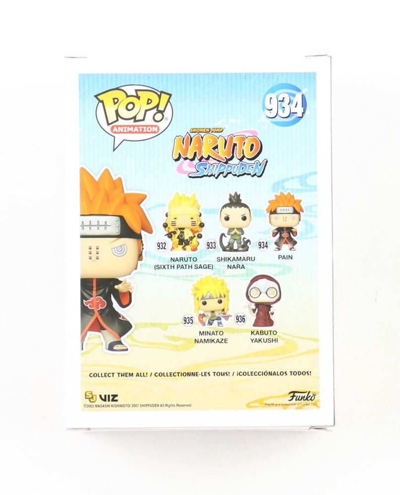 Troy Baker Signed Naruto Pain Funko Pop #934 (PSA JSA Beckett)