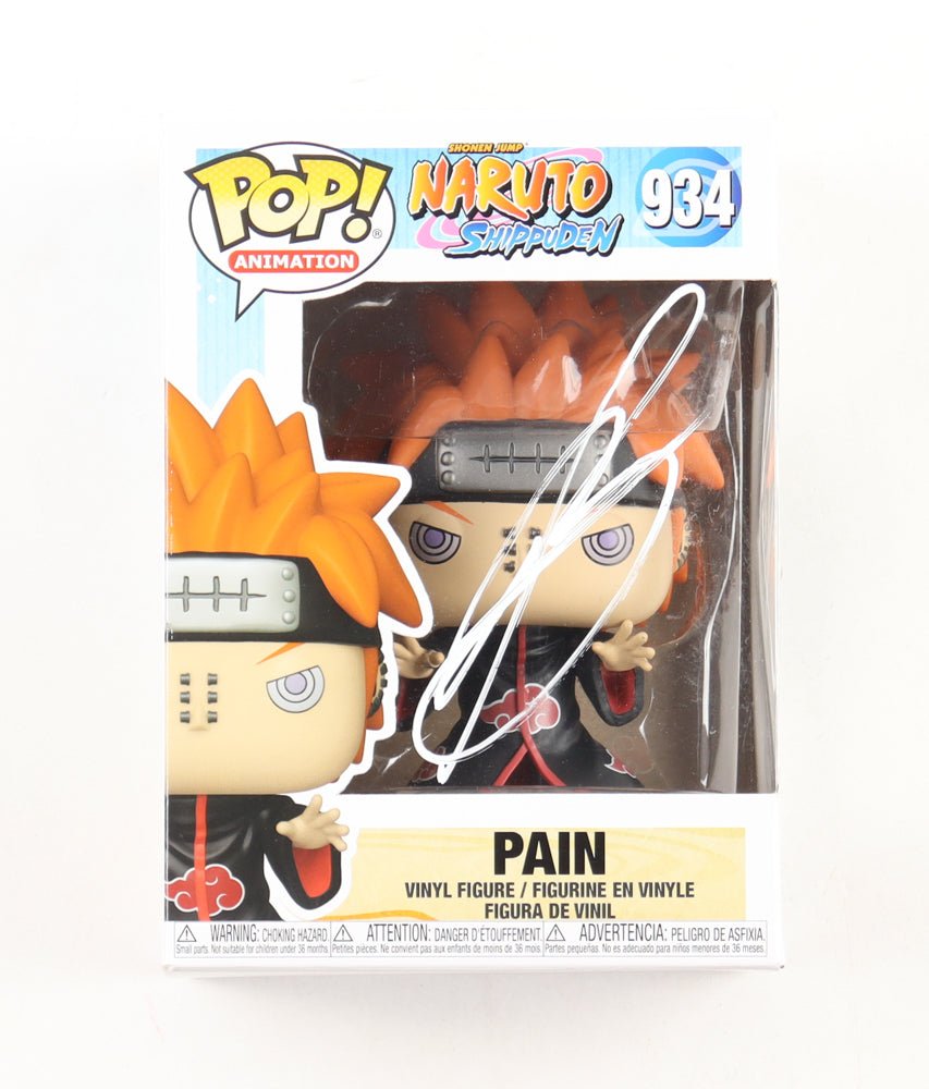 Troy Baker Signed Naruto Pain Funko Pop #934 (PSA JSA Beckett)