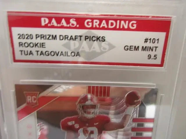 Tua Tagovailoa 2020 Prizm Draft Picks Rookie #101 (PAAS 9.5)