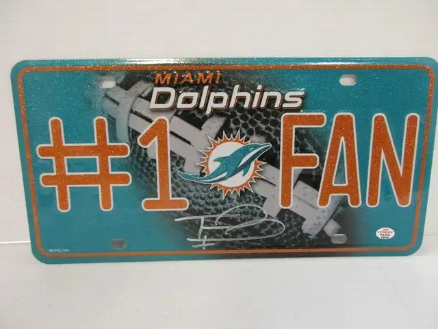 Tua Tagovailoa Dolphins Signed License Plate (PAAS COA)