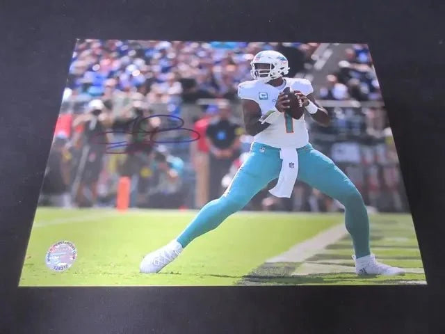 Tua Tagovailoa Dolphins Signed 8x10 Photo (SSC COA)