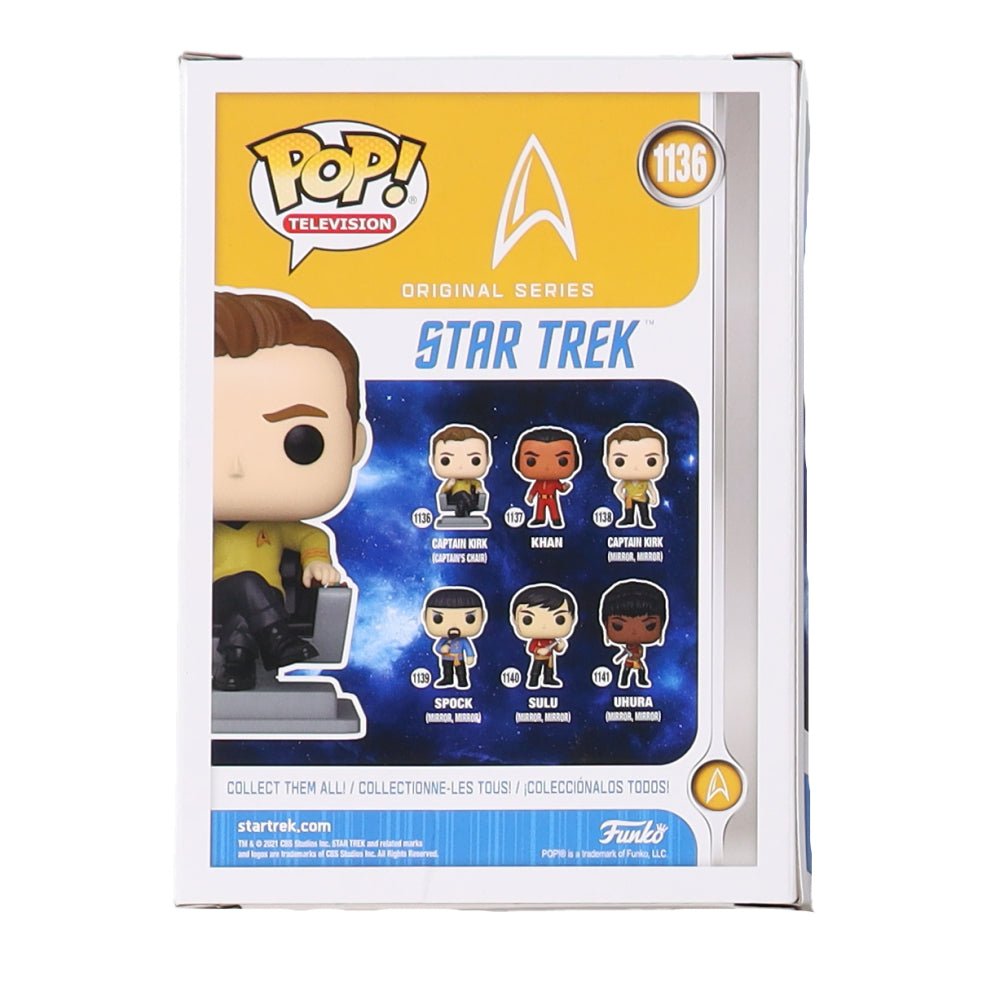 William Shatner Signed Captain Kirk Funko Pop #1136 (Beckett)