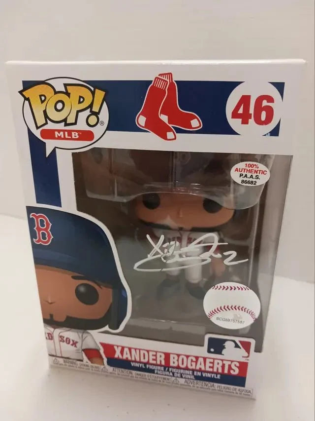 Xander Bogaerts Red Sox Signed Funko Pop (PAAS COA)