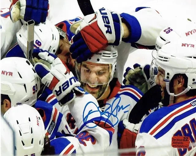 Dan Boyle Rangers Autographed 8x10 Photo (Holo)