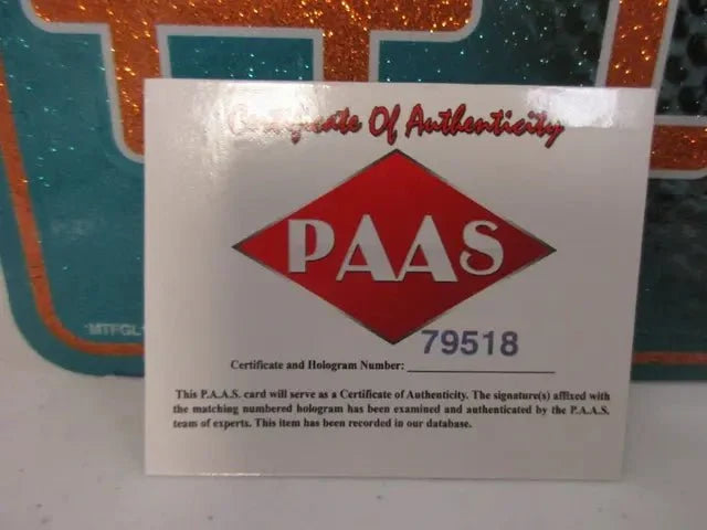 Jaylen Waddle Dolphins Signed License Plate (PAAS COA)