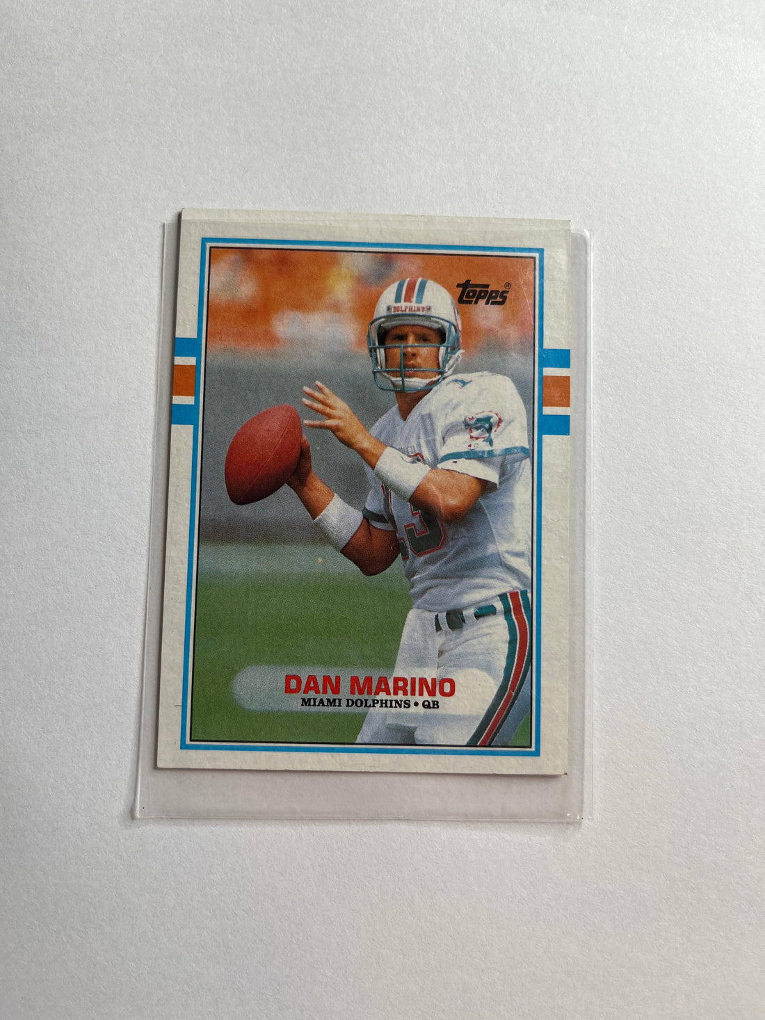 Dan Marino 1989 Topps #293 Miami Dolphins NFL Football Trading Card Vintage