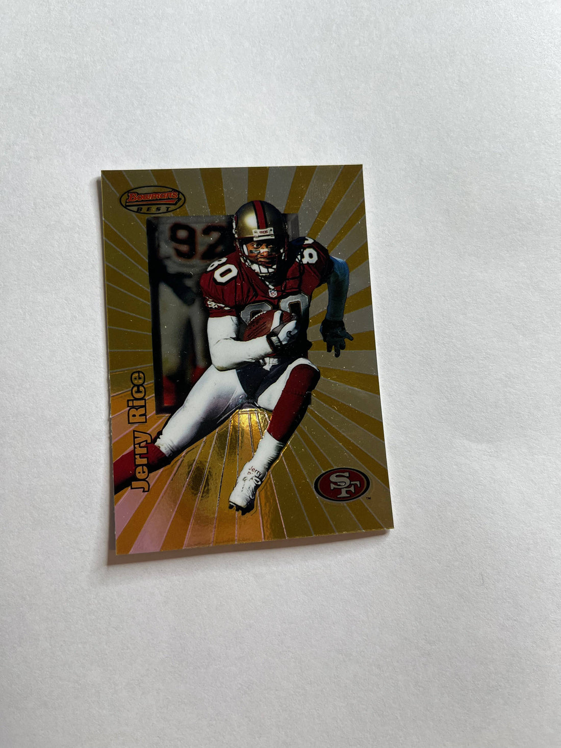 Jerry Rice 1998 Bowman's Best #20, San Francisco 49ers