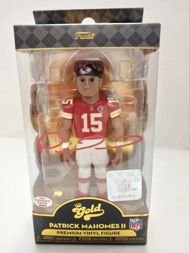 Patrick Mahomes Chiefs Signed Funko Pop Premium (PAAS COA)